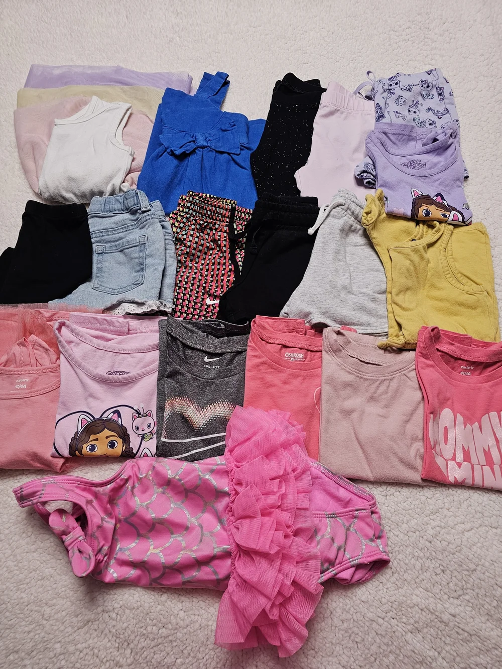 Bundle 19Pcs Girls 4T Spring Summer Clothes - Picture 1 of 15